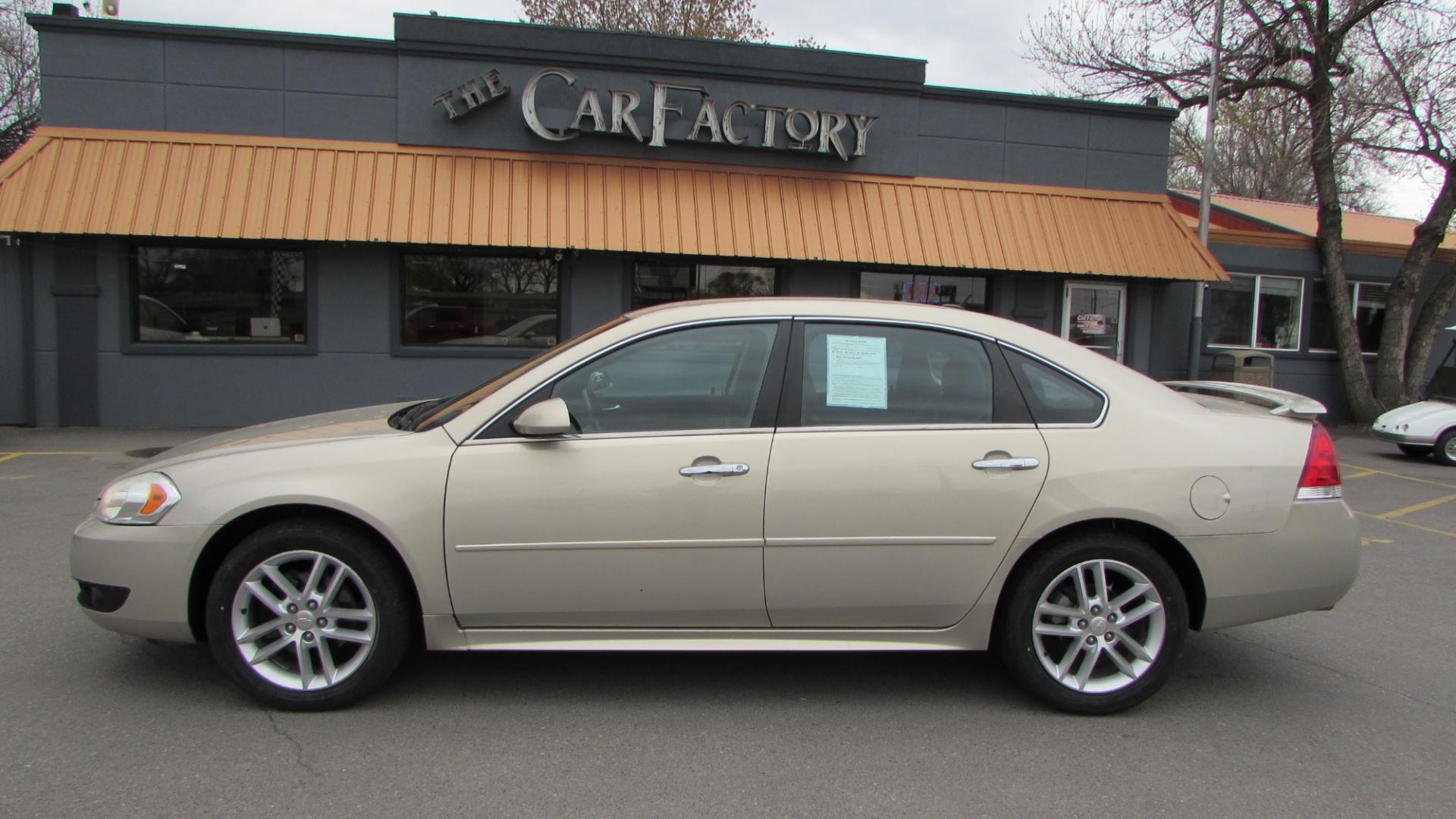 2012 Beige /Black Chevrolet Impala LTZ (2G1WC5E34C1) with an V6 engine, Automatic transmission, located at 4562 State Avenue, Billings, MT, 59101, (406) 896-9833, 45.769516, -108.526772 - Photo#0